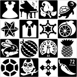72-cartes-noires-blanc-bébé